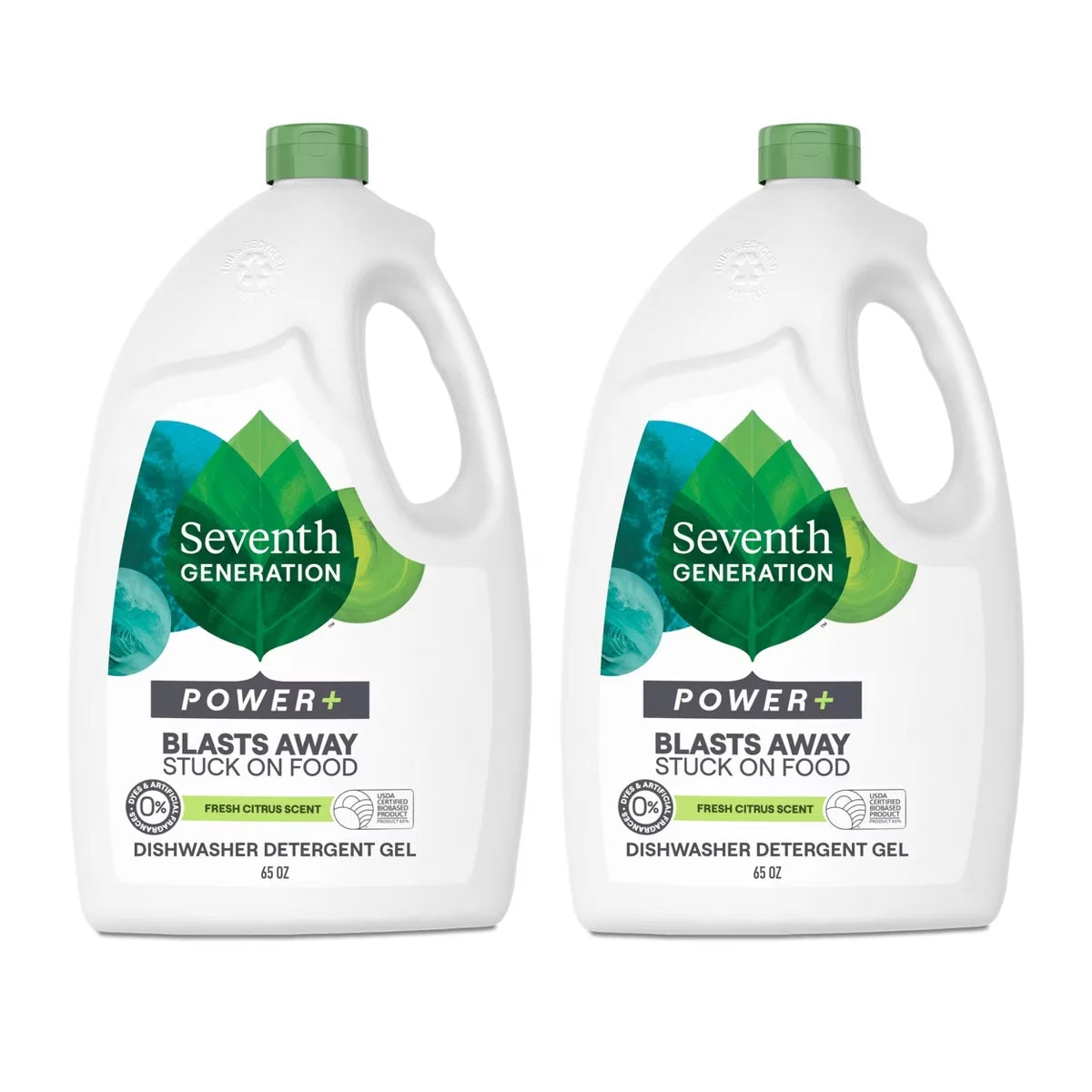 Seventh Generation 2 Pack/4lbs Each Ultra Power Plus Dishwasher Detergent Gel