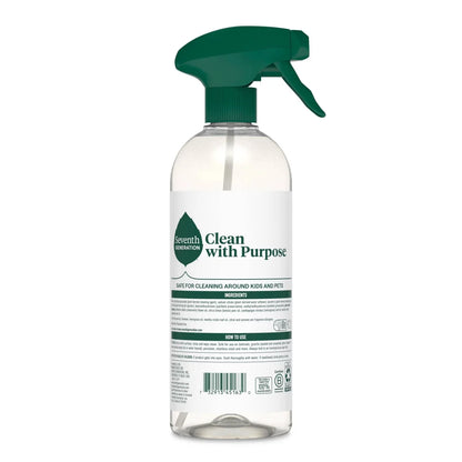 Seventh Generation Lemon All Purpose Cleaner Spray - 23 fl oz: Dye-Free, Phosphate-Free, Artificial Fragrance-Free