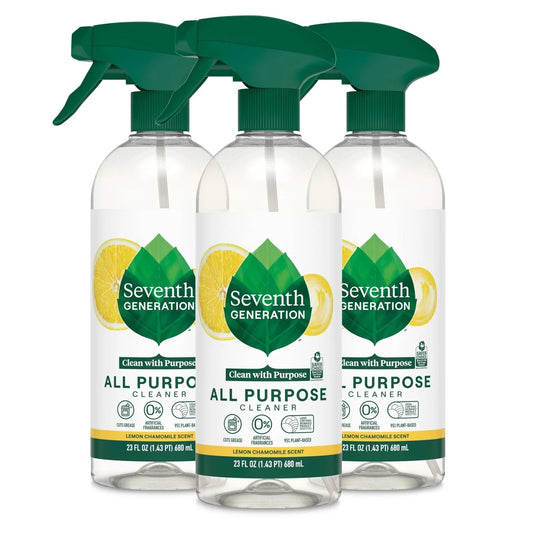 Seventh Generation 3pk/23 fl oz Each Lemon All Purpose Cleaner Spray