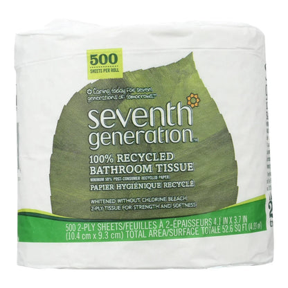 Seventh Generation 100% Recycled Bathroom Tissue 2-Ply 500 Sheets - 60 ct