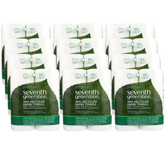 Seventh Generation 100% Recycled Paper Towels - Case of 12/2 ct