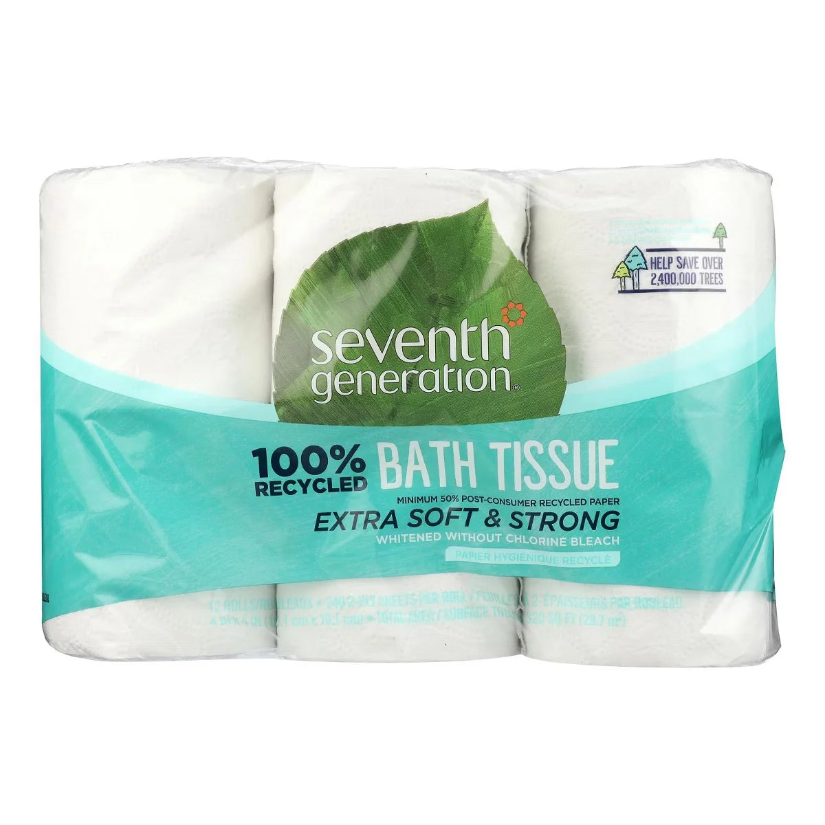 Seventh Generation 100% Recycled Bath Tissue - Case of 4/12 ct