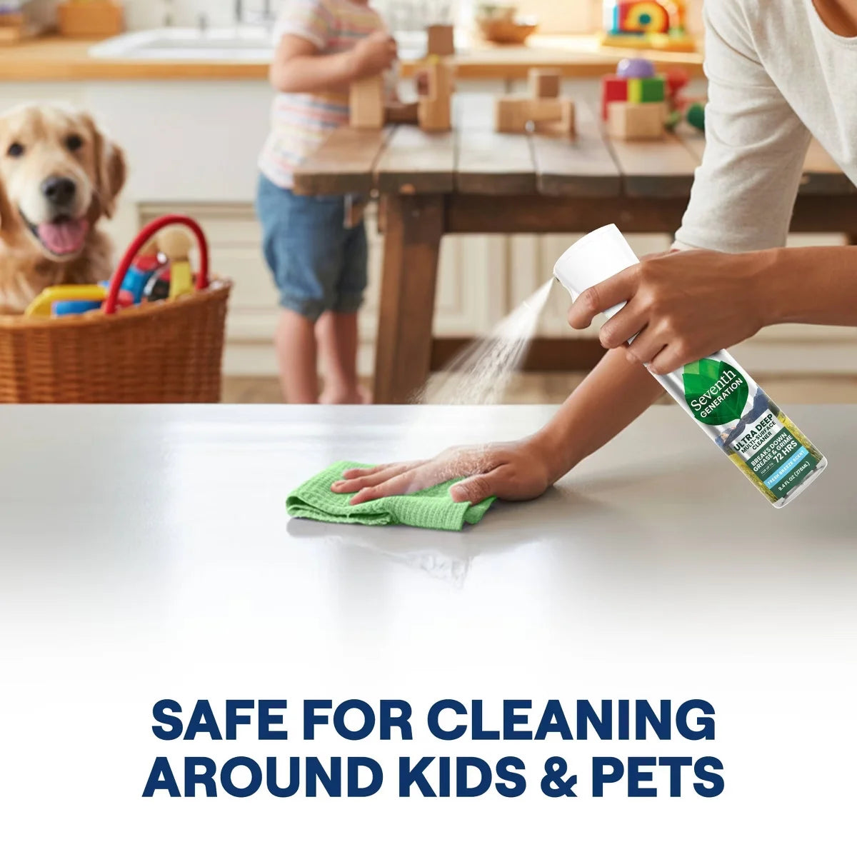 Seventh Generation Fresh Ultra Deep Multi Surface All Purpose Cleaners - 9.4 fl oz: Liquid, Spray Bottle, Mirrors, Granite