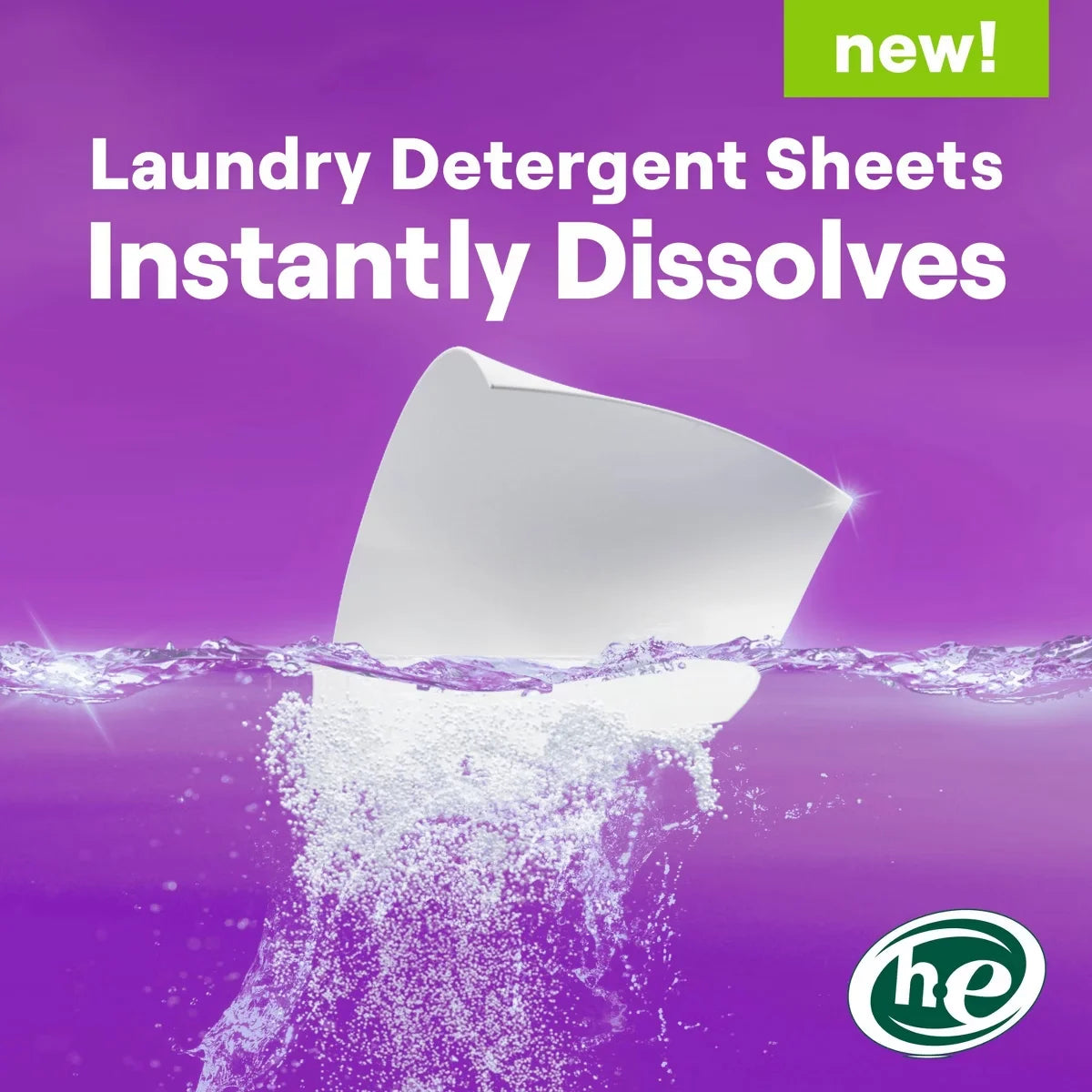 Seventh Generation Laundry Detergent Sheets - Fresh Lavender - 32ct: Box, Dye-Free, 64 Uses