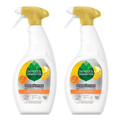 Seventh Generation 2pk/26oz Each Lemongrass Citrus Disinfecting Multi-Surface Cleaner