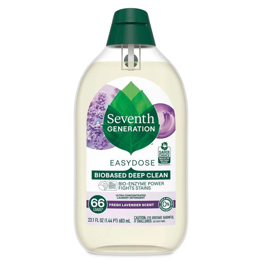 Seventh Generation EasyDose Ultra Concentrated 66-Loads Laundry Detergent Lavender-23.1 fl oz: Dye-Free, Animal By-Product-Free, Naturally Derived