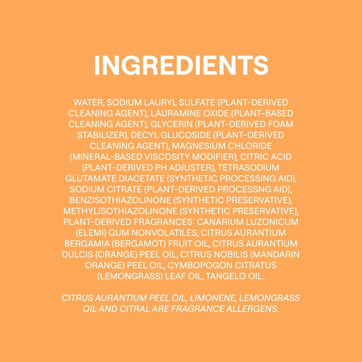 Seventh Generation Lemongrass & Clementine Dish Liquid Soap