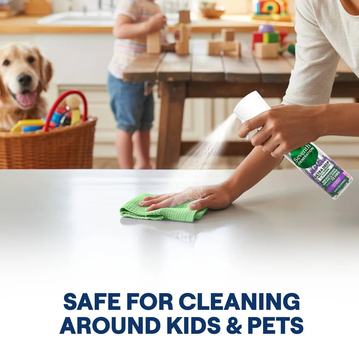Seventh Generation Lavender Ultra Deep Multi Surface All Purpose Cleaners - 9.4 fl oz: Spray Bottle, Liquid Cleaner, Mirrors & Countertops