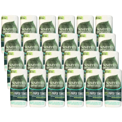 Seventh Generation 100% Recycled Paper Towels - Case of 24/1 pack, 156 sheets