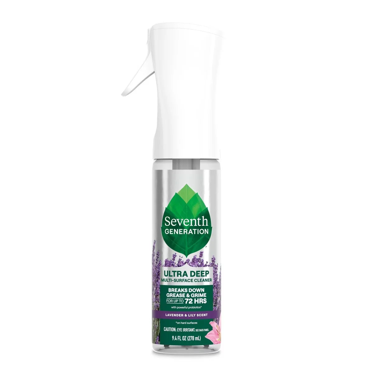 Seventh Generation Lavender Ultra Deep Multi Surface All Purpose Cleaners - 9.4 fl oz: Spray Bottle, Liquid Cleaner, Mirrors & Countertops