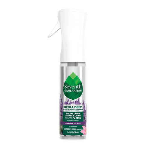 Seventh Generation Lavender Ultra Deep Multi Surface All Purpose Cleaners - 9.4 fl oz: Spray Bottle, Liquid Cleaner, Mirrors & Countertops