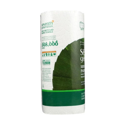 Seventh Generation 100% Recycled Paper Towels - Case of 24/1 pack, 156 sheets